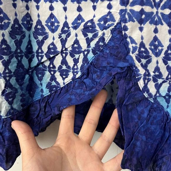 Anthropologie blue printed boho tank - Picture 7 of 7